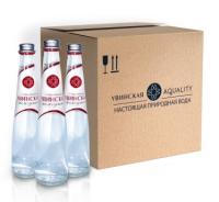 вода увинская жемчужина 0,33л стекло негазированная (упаковка 12шт) доставка питьевой воды Аква-Люкс Трейдинг